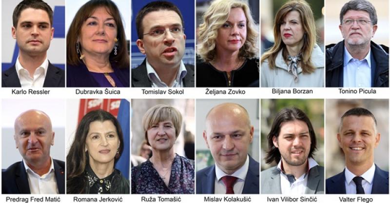 EU IZBORI U HRVATSKOJ Po četiri mandata HDZ-u i SDP-u, jedan Suverenistima, Kolakušiću, Živom zidu i Amsterdamskoj