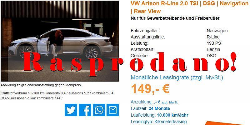 VW ARTEON Dinamika i dizajn u vrhunskoj formi ne oduševljavaju samo na prvi pogled