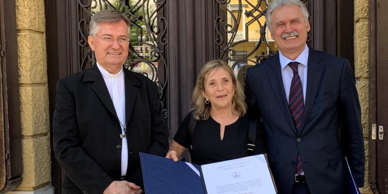 DR ESTHER GITMAN Awarded Honorary Doctorate for her research into the role Blessed Alojzije Stepinac had in rescuing Jews during WWII Croatia