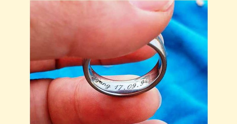 ZUFALLSFUND IN KROATIEN Gesucht wird die Frau vom Wolfgang, die Ihn am 17. September 1994 geheiratet hat! Na Cresu pronađen vjenčani prsten, traži se vlasnica!
