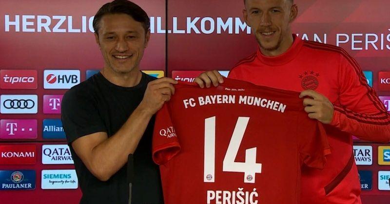 FC BAYERN MÜNCHEN SLUŽBENO PREDSTAVIO PERIŠIĆA Hrvatski nogometni reprezentativac Ivan Perišić u društvu Nike Kovača stao pred novinare: 'Ovdje sam da bih bio dio momčadi i igrao'