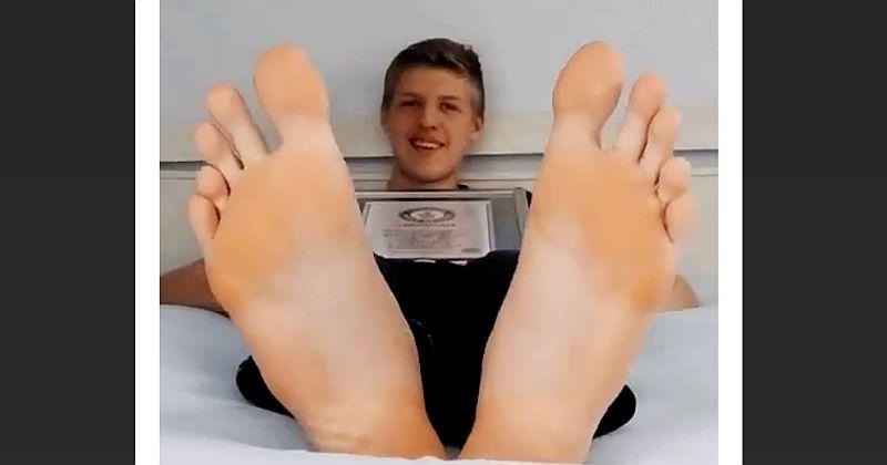 REKORDER Berlinski tinejdžer sa stopalima dugim 35 cm ušao u Guinnessa. Za jedan par cipela broj 57 morao je dati čak 1800 eura