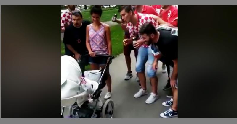 OVO SU SLIKE KOJE ŽELIMO VIDJETI Hrvatski navijači bebi u Slovačkoj veselo pjevali  'Zeko i potočić'! Poslušajte!