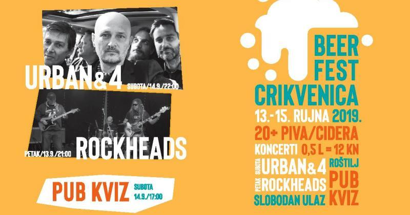 BEERFEST PONOVNO U CRIKVENICI Uz izvrsnu glazbu, slasni roštilj, odlične točene pive - od 13. do 15. rujna