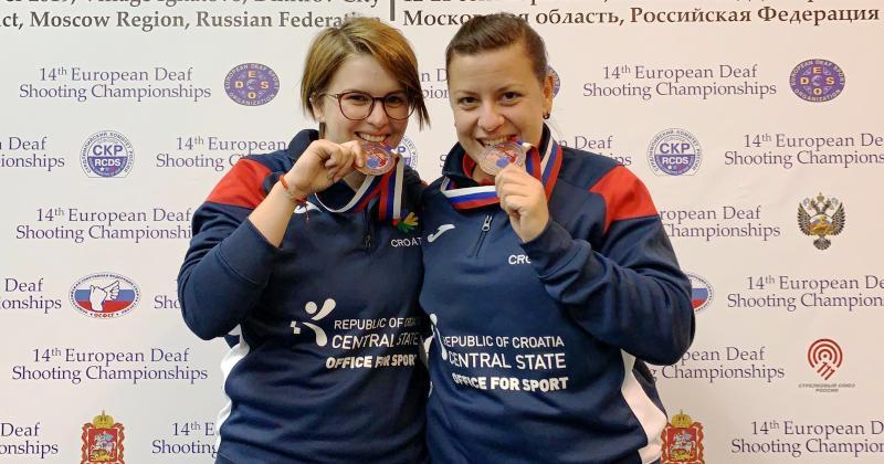 Lana Skeledžija i Vida Puškadija osvojile su brončane medalje na Europskom prvenstvu u streljaštvu gluhih koje se održava u Rusiji