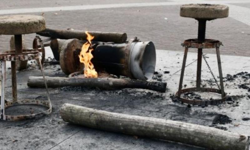 SRAMOTAN INCIDENT Devastiran spomenik hrvatskim braniteljima u Sisku