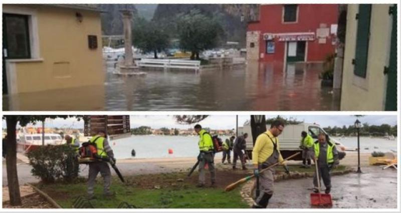 (VIDEO) OBILNE KIŠE I NEVRIJEME DILJEM HRVATSKE U Umagu pijavica, Omiš poplavljen