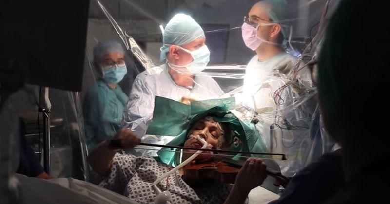 (VIDEO) POGLEDAJTE ČUDESNU SNIMKU Svirala violinu dok su joj operirali tumor na mozgu!