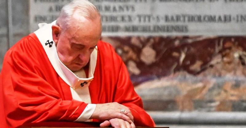 NA CVJETNICU ILI NEDJELJU MUKE GOSPODNJE Papa služio misu u praznoj bazilici sv. Petra