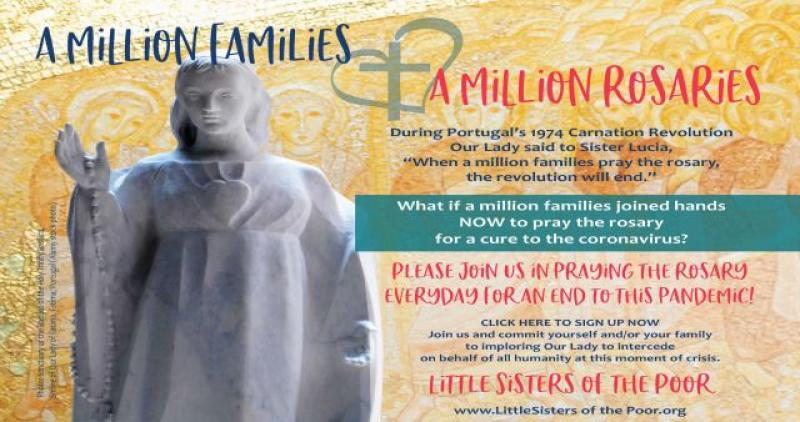 DOGODIT ĆE SE U SVIBNJU 'IZNENADNI NAPAD MOLITVOM NA CIJELO NEBO' Inicijativa 'Milijun obitelji, milijun krunica' za okončanje pandemije