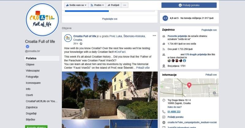 ZANIMLJIVOSTI KOJE SU MANJE POZNATE O HRVATSKOJ POD OZNAKOM #CROFACT HTZ provodi pojačane online aktivnosti za brojne fanove na društvenim mrežama