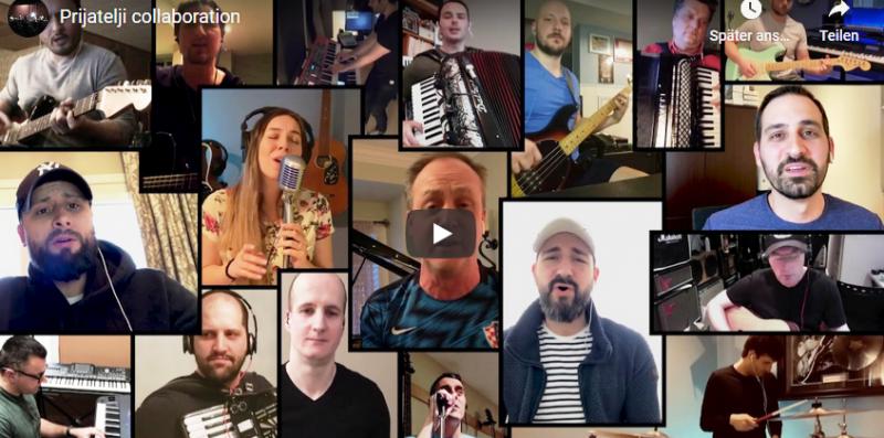 NEŠTO PREDIVNO IZ KANADE Hrvatski glazbenici iz Hamiltona, Kitchenera i Toronta ujedinjeno zapjevali veliki Thompsonov hit 'Prijatelji'