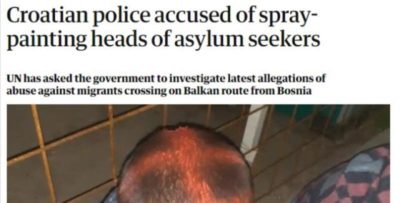 BRITANSKI GUARDIAN IZNIO BIZARNE OPTUŽBE NA RAČUN HRVATSKE POLICIJE ‘Crtaju križeve na glavama migranata’ IZ MUPA ŠOKIRANI, REAGIRALI OPŠIRNIM PRIOPĆENJEM