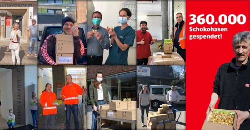 BESPLATNA POMOĆ POTREBITIMA Deutsche Bahn podijelio 360 tisuća čokoladnih zečića i 40 tona hrane