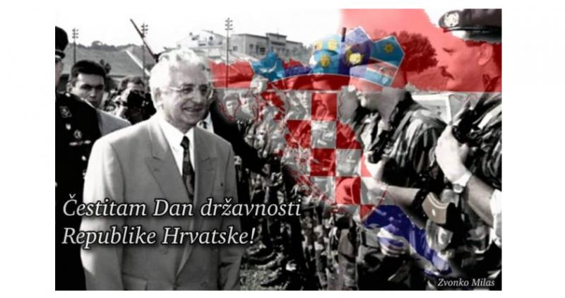 ZVONKO MILAS: ‘Drage Hrvatice i Hrvati u Domovini i svijetu, čestitam vam Dan državnosti!’