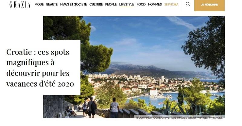 DUBROVNIK, ROVINJ, SPLIT, ZAGREB, NP PLITVICE, ZADAR, HVAR, KORČULA, NP KRKA Na listi TOP 9 hrvatskih destinacija po odabiru francuskog lifestyle magazina Grazia