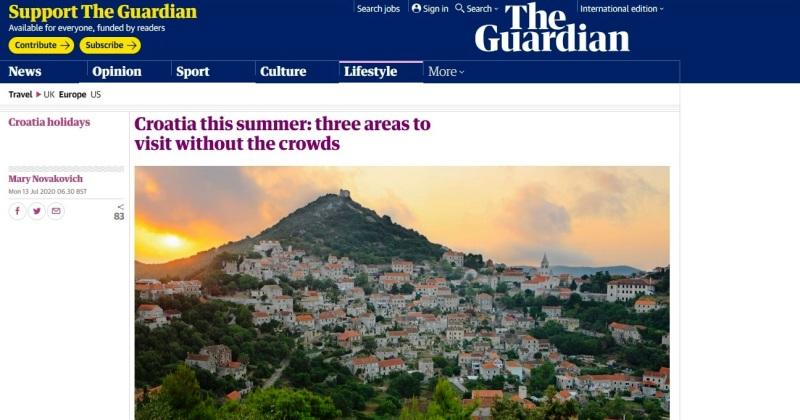 ZBOG PRIRODNIH LJEPOTA I GOSTOLJUBIVOSTI Hrvatska među 20 najtraženijih svjetskih destinacija na francuskom tržištu