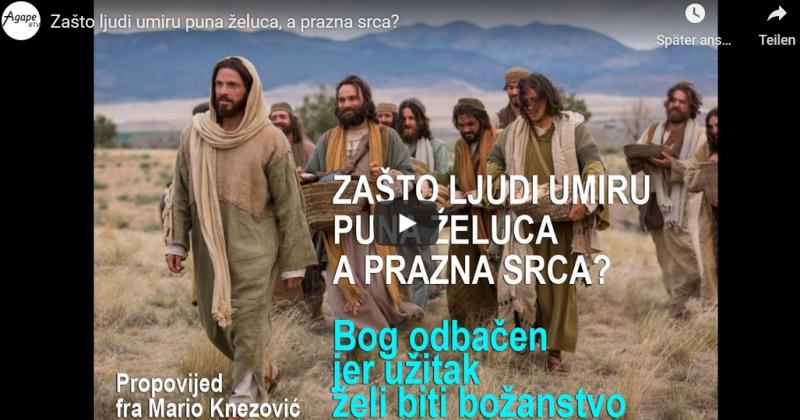 ZAŠTO LJUDI UMIRU PUNA ŽELUCA, A PRAZNA SRCA? Fra Mario Knezović: 'Čovjek nikad nije bio nesretniji i nesigurniji'