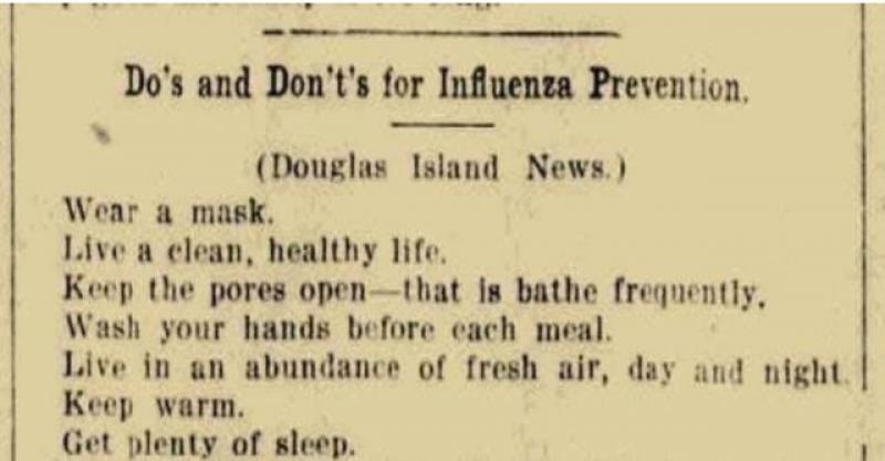 (FOTO) POJAVIO SE POPIS MJERA ZA SUZBIJANJE PANDEMIJE STAR 100 GODINA Pogledajte što se promijenilo do danas