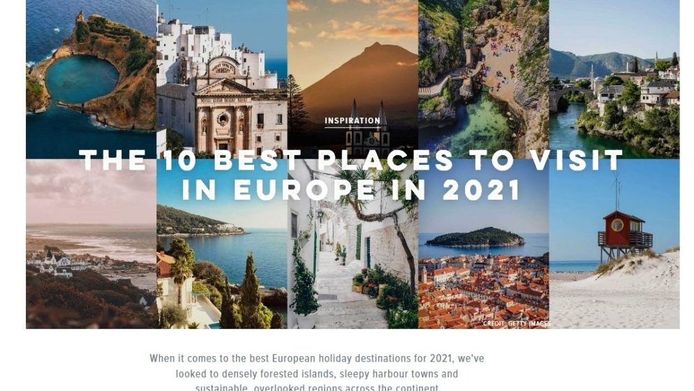 Dubrovnik i dubrovačko područje u top 10 najpoželjnijih europskih destinacija u 2021.