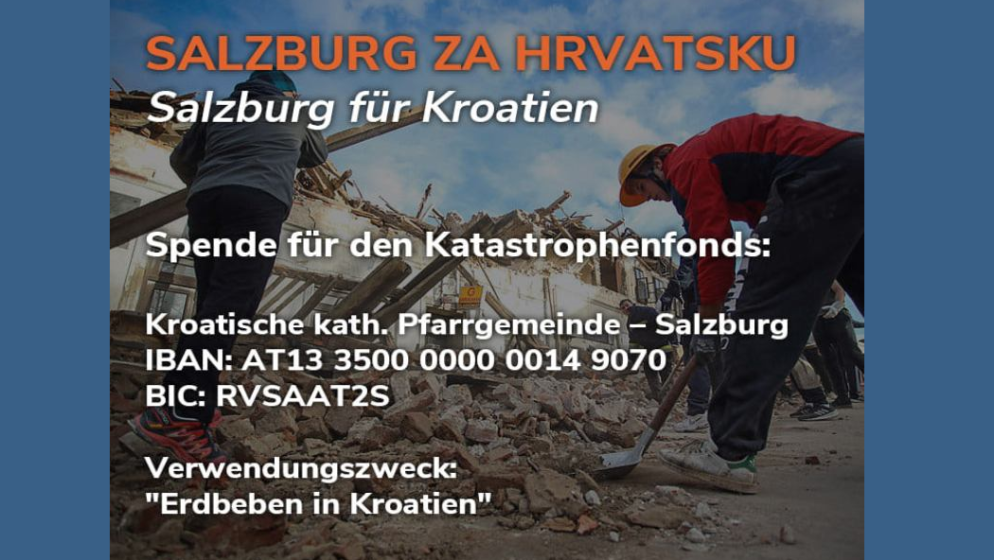 SALZBURG SOLIDARNO UZ HRVATSKU – Evo gdje i kako možete pomoći stradalima u potresu