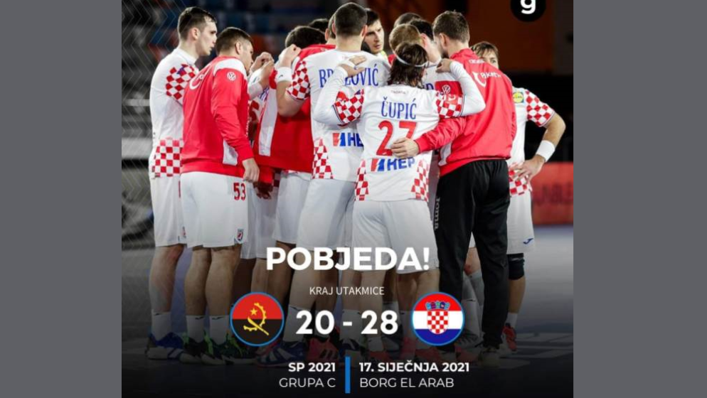 NAKON LOŠEG PRVOG POLUVREMENA Hrvatska pobijedila Angolu 28-20