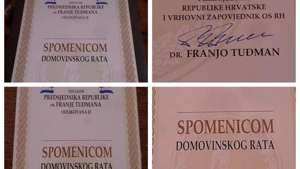 (FOTO) Na eBayu prodaju prazne Spomenice Domovinskog rata s Tuđmanovim potpisom