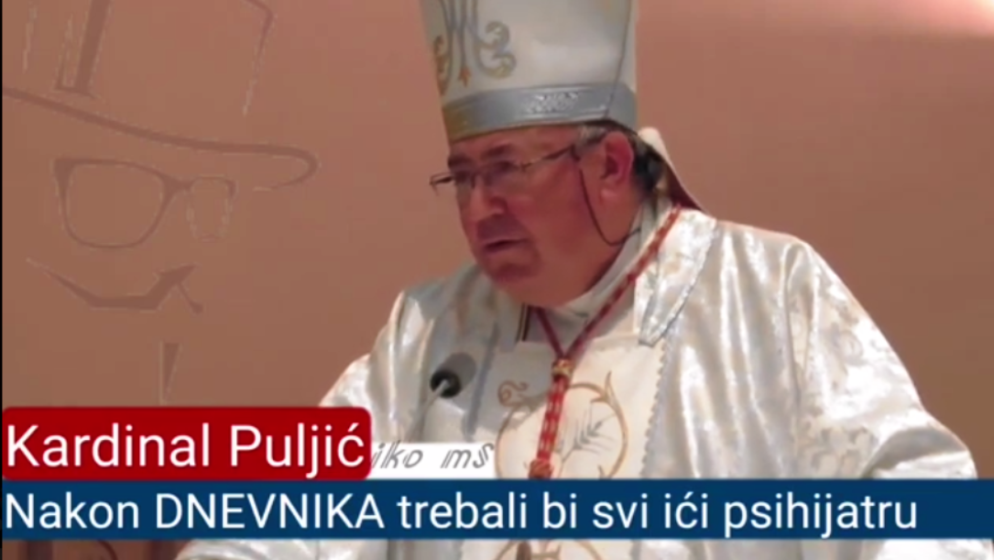 Kardinal Vinko Puljić upozorio narod: ‘Pa gledajte, nakon dnevnika, trebali bi svi ići psihijatru. Ima li išta dobro, pozitivno u ovoj državi…’