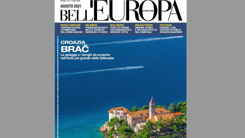 Otok Brač krasi naslovnicu popularnog talijanskog časopisa Bell’Europa