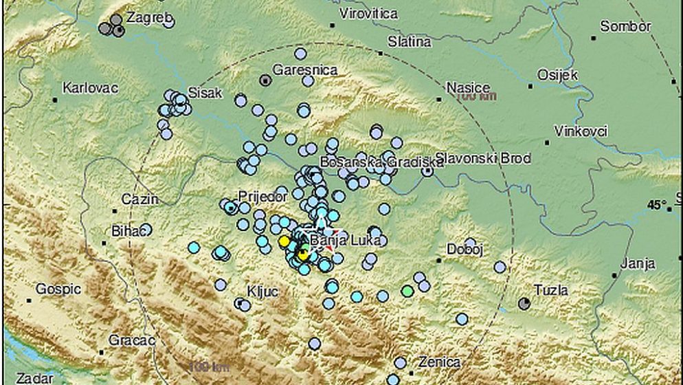 Osjetio se i u Hrvatskoj: Banja Luku zatresao potres jačine 4,1