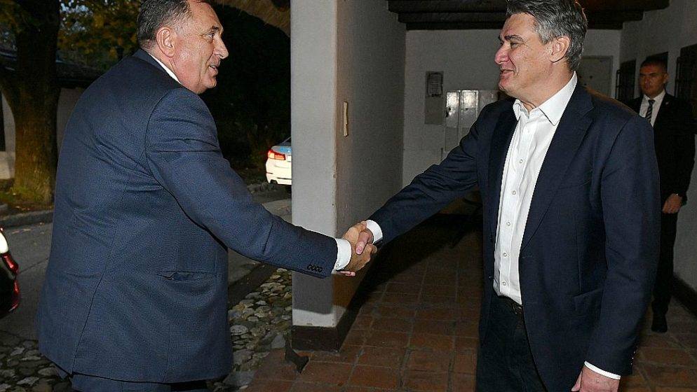 Milanović ugostio Dodika, a zna se i o čemu su razgovarali