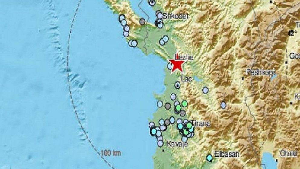Potres srednje jačine 4.4 zatresao u Albaniju