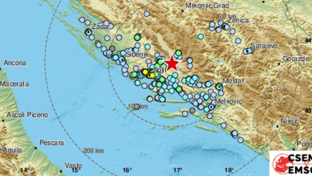 Jak potres 4.6 na granici s BiH kod Buškog jezera, osjetio se u Dalmaciji