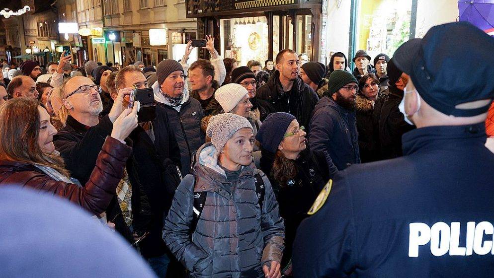 Policija u Zagrebu prijavljuje organizatore okupljanja protiv covid potvrda