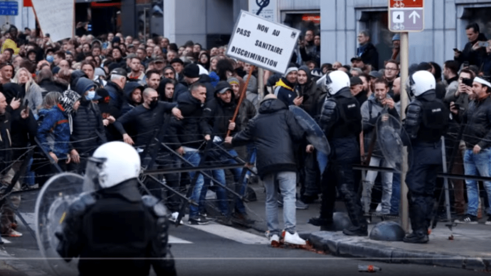 Oko 8000 stanovnika Bruxellesa prosvjedovalo protiv mjera ograničenja