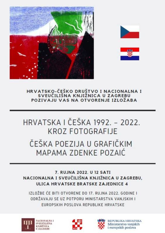 'Hrvatska i Češka 1992. – 2022. kroz fotografije' te 'Češka poezija u grafičkim mapama Zdenke Pozaić'