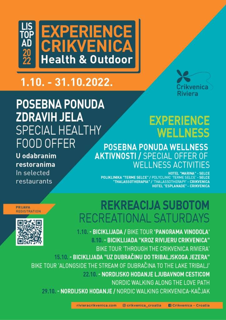 U subotu, 8. listopada održat će se biciklijada 'Kroz Rivijeru Crikvenica'