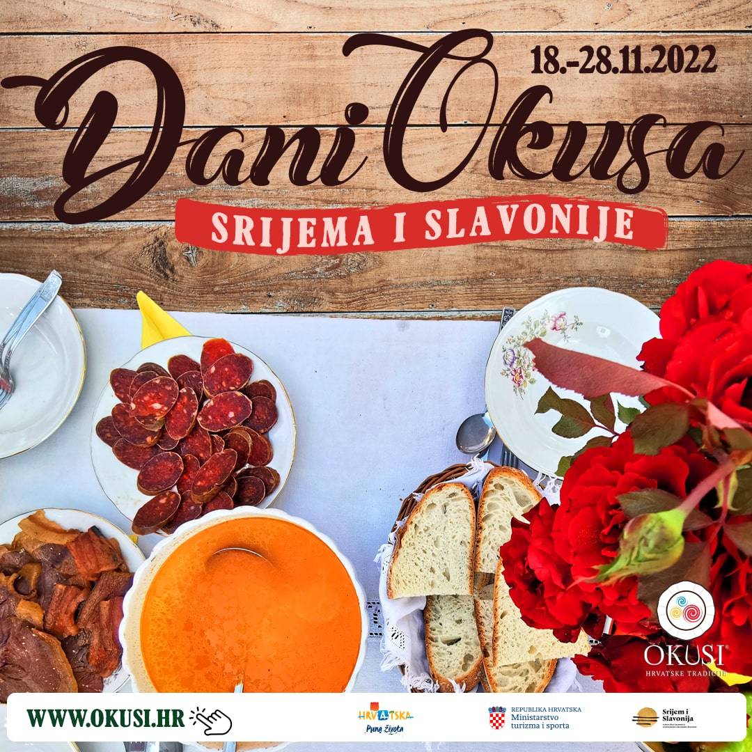 Dani Okusa hrvatske tradicije – Srijem i Slavonija pozivaju Vas na gurmanski doživljaj