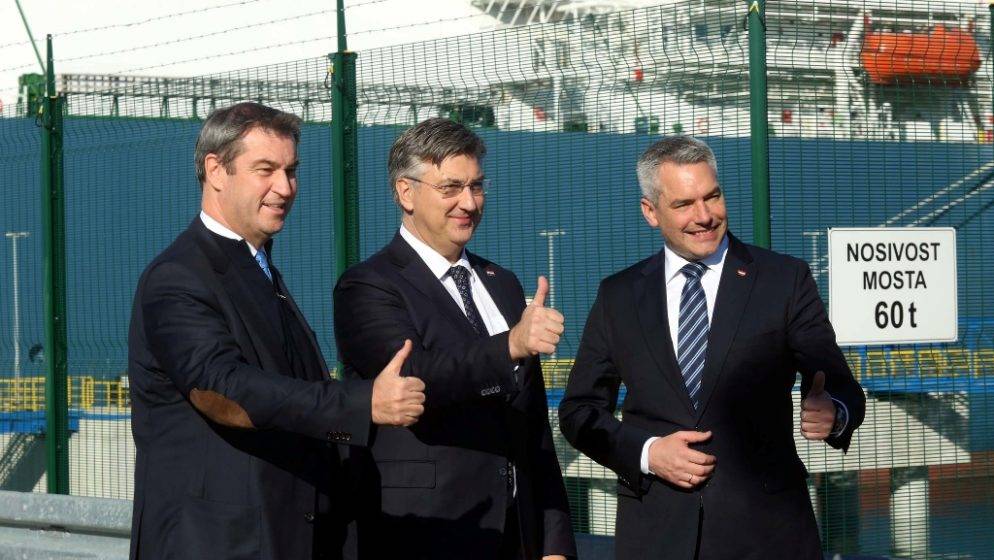 Plenković predstavio Nehammeru i Söderu LNG terminal na Krku