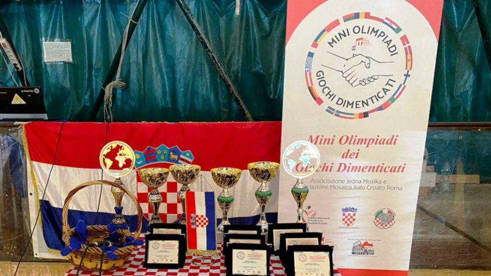 U organizaciji hrvatskih zajednica u Rimu održana prva dječja olimpijada starih sportova