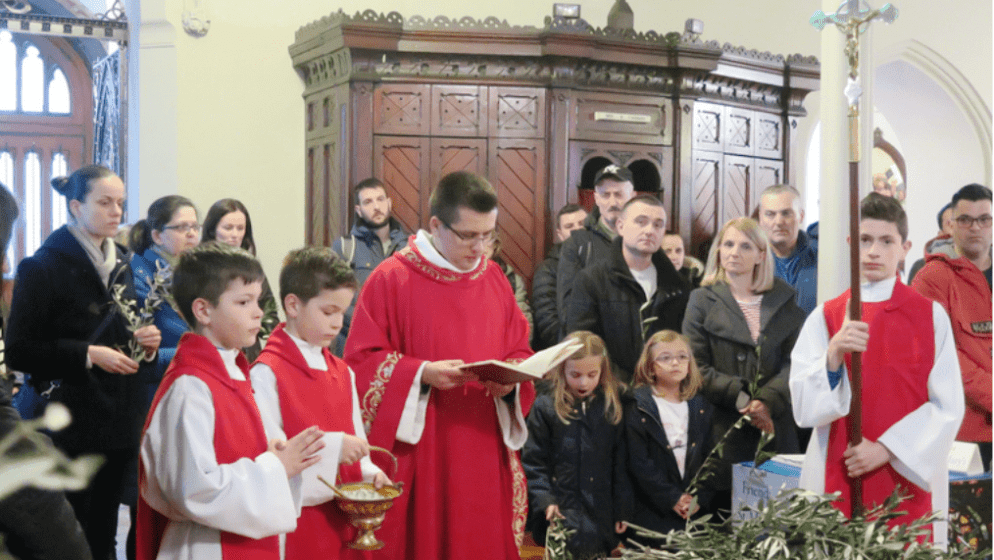 Poziv na Misno slavlje Cvjetnice u St. Mary's crkvi u Dublinu