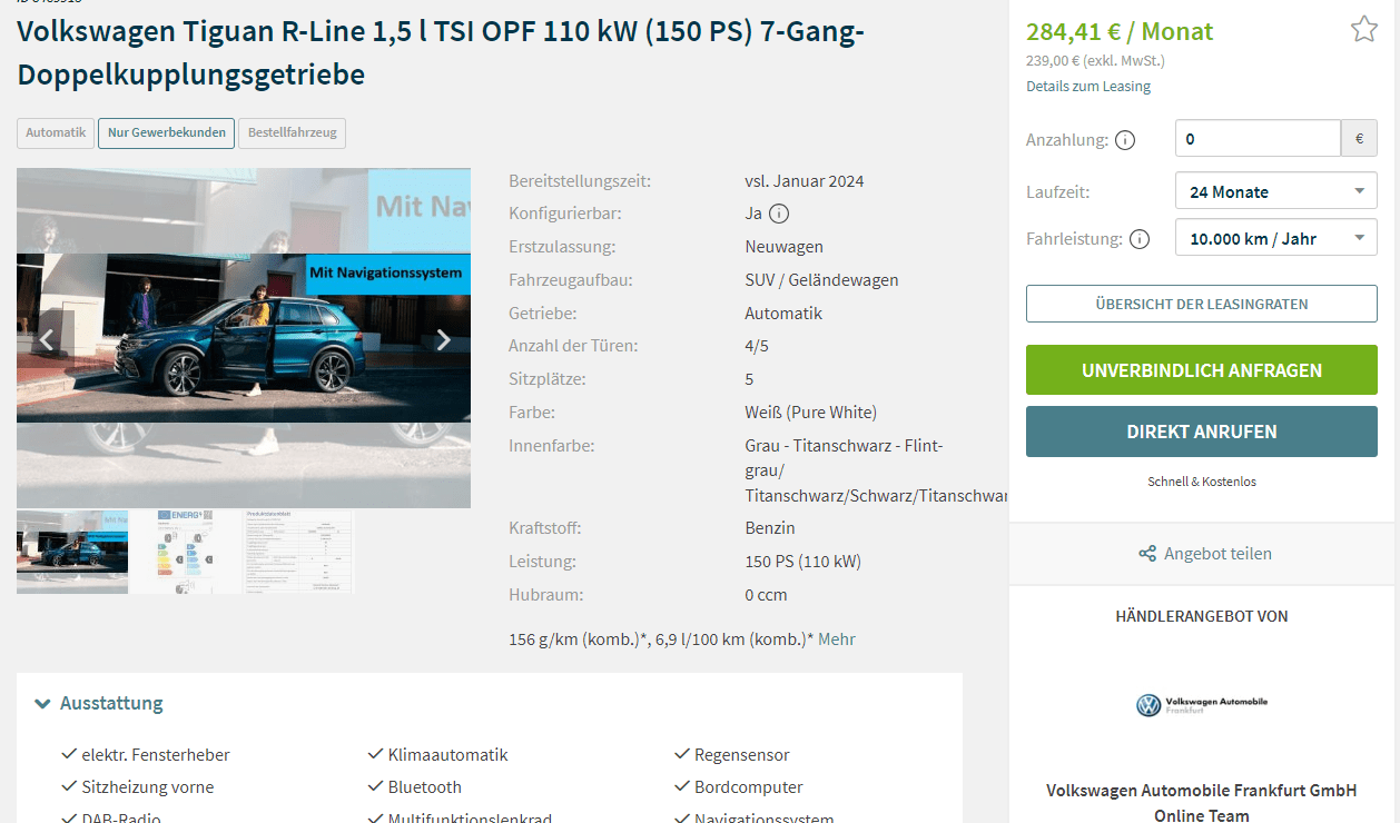 Robert Marković iz VW Automobile Frankfurt javlja: Odlučili ste se za Tiguana! Požurite s narudžbom