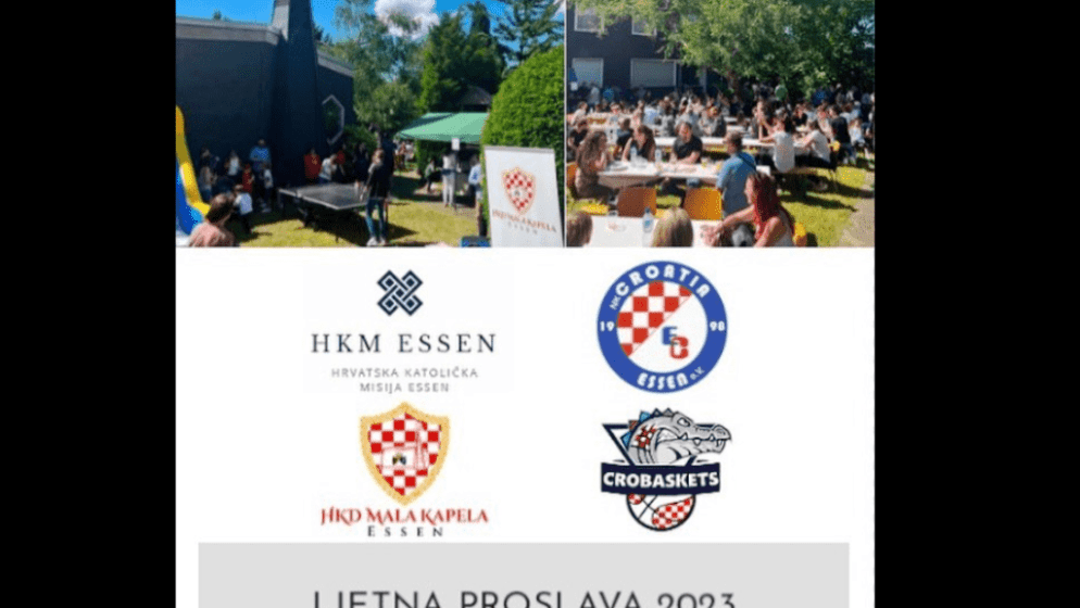 Hrvatska zajednica u Essenu organizira 'Ljetnu proslavu 2023' uz svetu misu i druženje