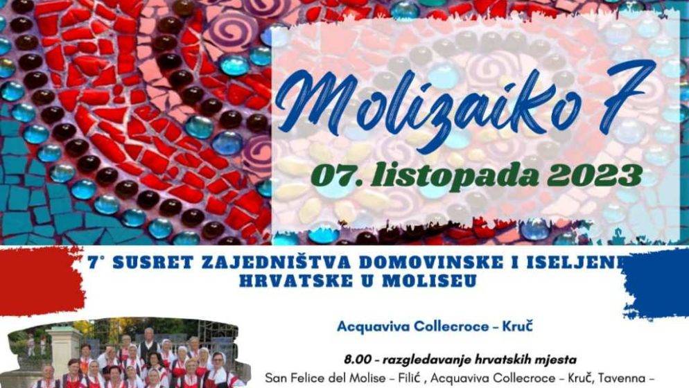 Hrvati u Italiji organiziraju druženje s bogatim kulturnim programom i radionicama pod nazivom Molizaiko VII