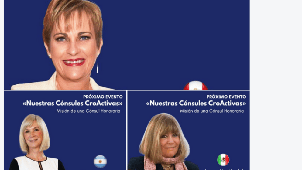 Počasne konzulice Republike Hrvatske u Latinskoj Americi će govoriti o svojim aktivnostima i radu na konferenciji koju organizira mreža hrvatskih žena u Južnoj Americi – CroActivas