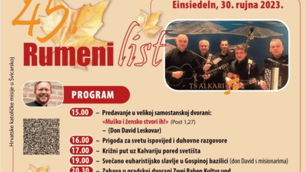 Dođite na tradicionalno 45. hodočašće hrvatske mladeži u Einsiedeln u čast Crne Gospe