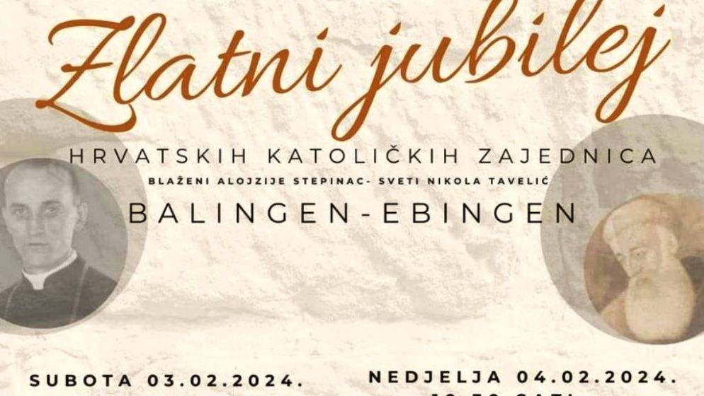 Proslavljamo zlatni jubilej, 50 godina postojanja hrvatskih katoličkih zajednica Balingen – Ebingen