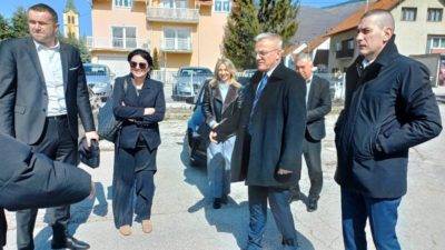 U Uskoplju je državni tajnik Zvonko Milas obišao radove na izgradnji Hrvatskog doma Uskoplje i radove u sklopu HNK Sloga Uskoplje