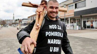 Zadnjih pet dana hodočašća Josipa Jelinića s križem oprosta - snažno svjedočanstvo zajedništva svih ljudi u Bosni i Hercegovini
