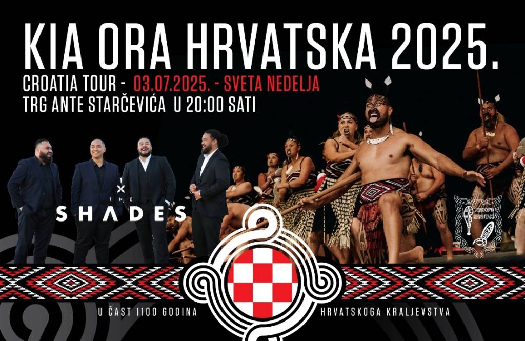 Folklorni ansambl Kralj Tomislav i Maori s Novog Zelanda nastupaju u ...